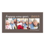 Fotomocka Photocard för gott nytt år tre Foto Kort