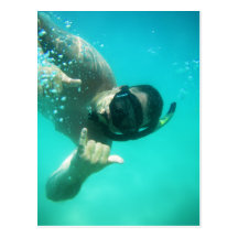 fotoperfekt som snorkeling vykort
