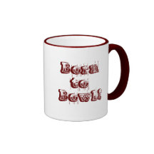 Fött att bowla! kaffe mugg