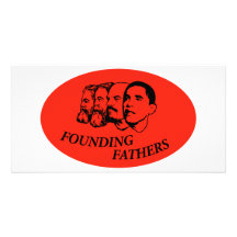 Founding fathers anpassade foto kort