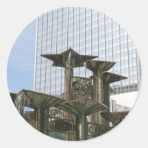 Fountain of International Friendship in Berlin Round Stickers