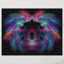 Fractal - Kristus - änglarvingar Flyg Blad