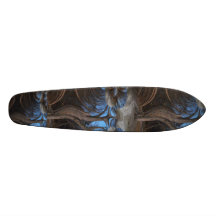 Fractal spårat träd i skogen skate deck