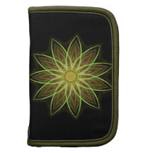 FractalBlomma-Gult/Earthtones - geometrisk konst Personlig Almanacka Av Folio
