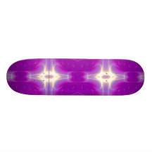 FRACTALEN FLAMMAR, violetta purpurfärgade rosor Skate Board Deck