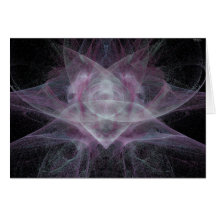 FractalOrchidnotecard Kort