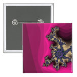 Fractalseahorsen knäppas pins