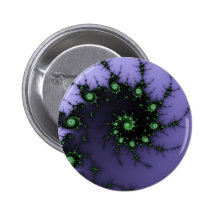 Fractalsnigel - grönt- och lilafractalen planlägge knappar