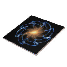 Fractalspiral belägger med tegel kakel