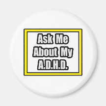 Fråga mig om min A.D.H.D Magneter För Kylskåp