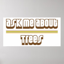 Fråga mig om träd posters