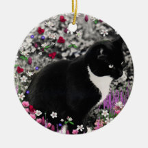 Fräknar i blommor II - smokingkattunge Julgranskula