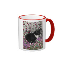 Fräknar i blommor II - smokingkattunge Mugg