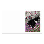 Fräknar i blommor II - smokingkattunge Visit Kort
