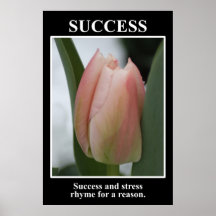 Framgång rimmar med spänningen för en resonera (v) posters