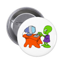 Främling på en dator pins
