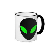 Främmande huvud kaffe kopp