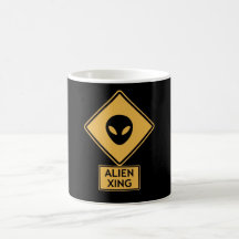 främmande korsning kaffe mugg