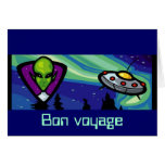 Främmande Spaceship Hälsnings Kort