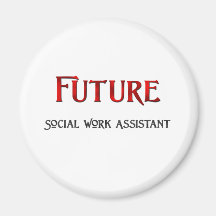 Framtida assistent för socialt arbete kylskåpmagneter