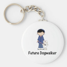 framtida dogwalker (flickan) nyckelring