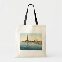 Från centralpir Blackpool, England Tote Bag