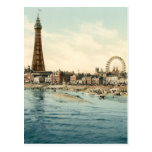 Från centralpir Blackpool, England Vykort