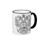Från den ryska federationen rysk vapensköld kaffe koppar