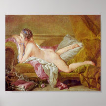 Francois Boucher - älskarinna till Louis XV Affisch
