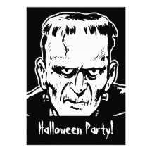 Frankenstein halloween festinbjudan