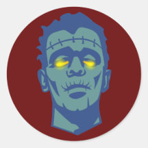 Frankensteins Monster Runde Aufkleber