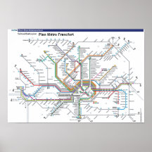 Frankfurt metroaffisch