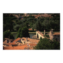 Frankriken Avignon, Provence. Pont St, Benezet. Konstfoto