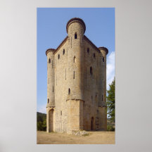 Frankriken - Chateaud'Arques - den diagonala front Affischer