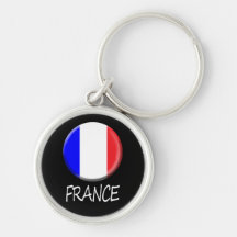Frankriken Keychain Nyckel Ringar