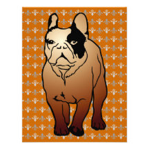 Fransk bulldogg anpassade inbjudningskort