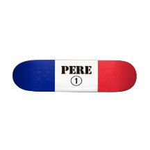 Fransk - talande fäder & pappor: Pere Numero Un Anpassningsbara Skateboard