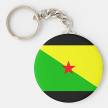 Franska Guyana flagga Nyckel Ringar