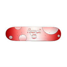 Franska kanadensiska gåvor tackar dig Merci smiley Skate Decks