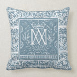Franska MORSOR för renaissancePhoenix Monogram Prydnadskuddar