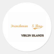 Fransman fjärdVirgin Islands klassiker Klistermärke