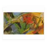 Franz Marc - den nötkreaturpappkon 1913 skrämmer d Vykort