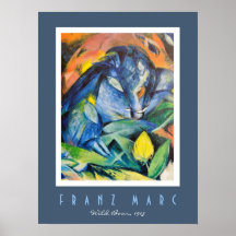 Franz Marc vildsvin med suggaExpressionistkonst Posters