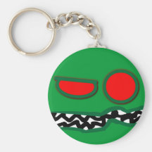Fred ansikte Keychain Nyckel Ringar