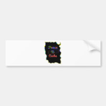 Fred en tårta utföra i relief trevlig svart bakgru bildekaler