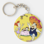 Fred FlintstoneWilma gräl och Betty Fiesta Nyckel Ring