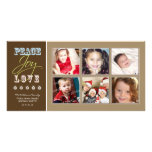 Fred-Glädje-Kärlek familjhelgdag Photocard (taupen Fotokort Mall