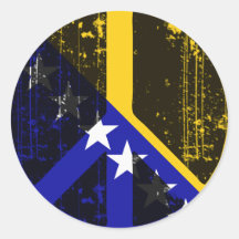 Fred i Bosnien - herzegovina Runda Klistermärken