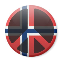 Fred i Norge Magnet För Kylskåp