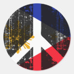 Fred i Philippines Runda Klistermärken